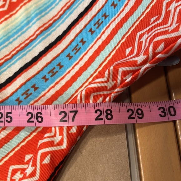 Studio Woman Multi color V Neck Tie Front Blouse Sz 2x - Picture 7 of 11